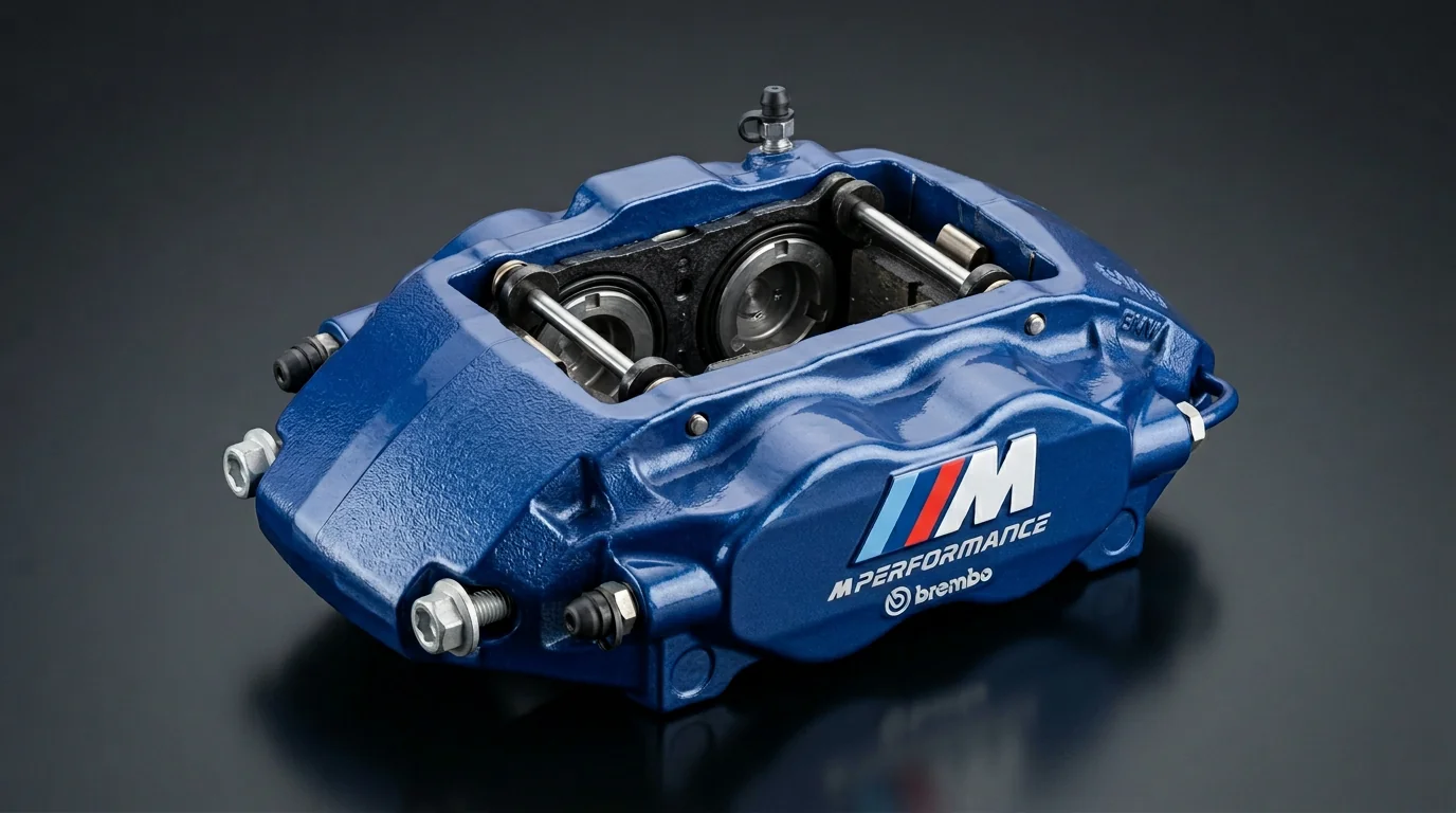 BMW M Sport blue Brembo brake caliper European car specialist TLS Auto Bukit Merah Singapore